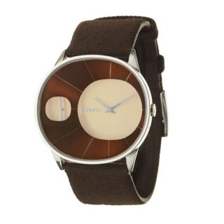 Nixon Womens The Rayna Stainless Steel and Leather Quartz Watch