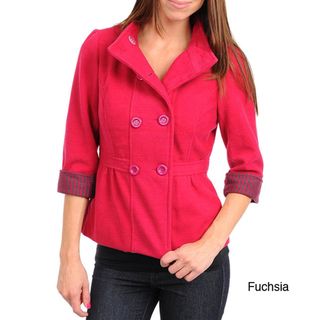 Stanzino Womens Jacket with Rolled Up Sleeve Detail