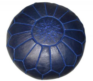 Leather Navy Blue Pouf Ottoman (Morocco) Today $219.99 5.0 (2 reviews