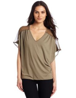 Only Hearts Womens So Fine with Silk Chiffon V Neck Drop