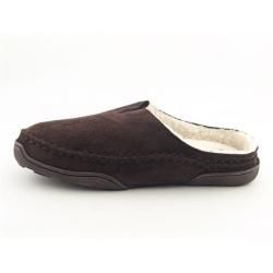 Izod Mens Backless Brown/White Lining Slipper Shoes (Size 9.5