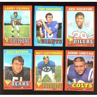 1971 TOPPS FOOTBALL SERIES 1 COMPLETE SET 1 132 NM *INV Collectibles