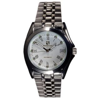 Steinhausen Mens Metal Automatic Date White Dial Watch Today $549.99