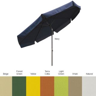 Aluminum 10 foot Outdoor Umbrella with Tilt/ Crank/ Flaps (return hold