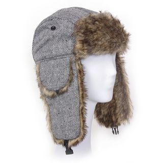 Solegear Womens Herringbone Winter Trapper Hat