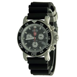 Swiss Military Mens Navy Scuba Diver Chronograph Rubber Watch