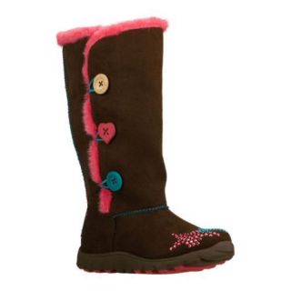 Girls Skechers Twinkle Toes Trekster Brown/Pink Today: $49.95