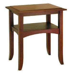 Winsome Wood End Table, Antique Walnut