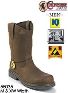 Chippewa Boots Steel Toe Pull On Work Boot 55035 Shoes