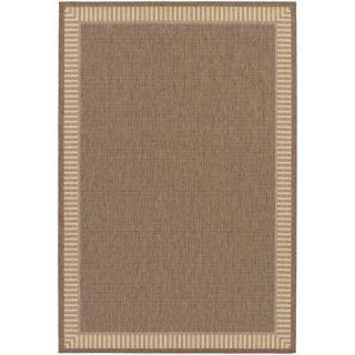 Recife Wicker Stitch Cocoa/ Natural Runner Rug (23 x 710) Today: $46