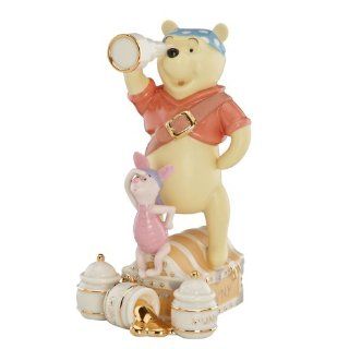 Lenox Pooh and Piglets Pirate Adventure Figurine Home
