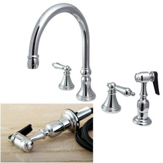 Chrome 4 hole Kitchen Faucet and Sprayer Today $159.99 4.0 (5 reviews
