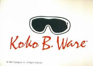 Classic WWF Wrestling Card #144  Koko B. Ware Logo