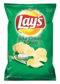 Lays Sour Cream & Onion Potato Chips, 1.875oz Bags (Pack