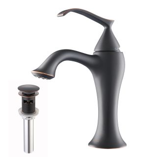 Kraus Ventus Single Lever Basin Faucet and Pop Up Drain with Overflow