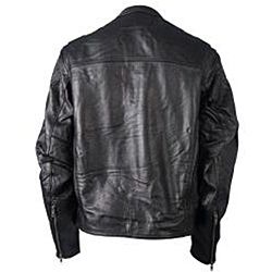 Leather Mens Reflective Premium Motorcycle Jacket