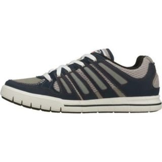 Mens Skechers Relaxed Fit Arcade II Navy/Gray