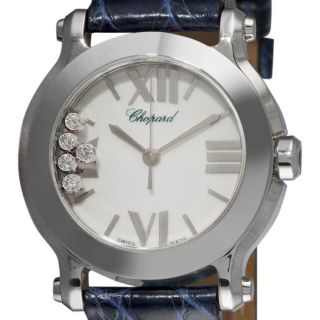 Chopard Womens Happy Sport Blue Strap Diamond Watch