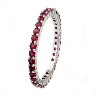 Beverly Hills Charm 10k White Gold Ruby Eternity Band MSRP $365.00