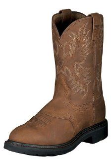 Mens 10 Sierra Saddle Pull On Work Boots Style: 10002437: Shoes