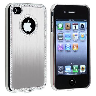 Bling Luxury Silver Snap on Case for Apple iPhone 4/ 4S