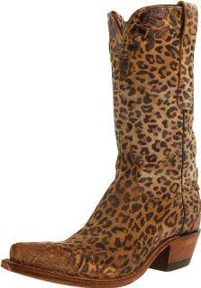 Lucchese Classics Womens N8995 Boot,Old Tan Leopard,10 B(M) US Shoes