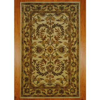 Indo Hand tufted Kashan Beige Wool Rug (5 x 8) Was $204.99 Today $