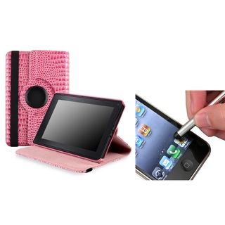 BasAcc Pink Case/ Silver Stylus for  Kindle Fire
