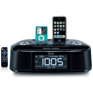iLuv iMM173 Double Play Hi Fi Speaker Alarm Clock