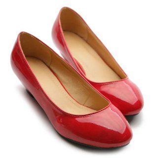 Ollio Womens Ballet Flats Loafers Low Heels Enamel Multi Colored Shoes