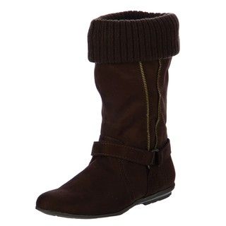 Unlisted by Kenneth Cole Womens Snowball Dark Brown Boots FINAL