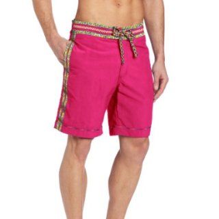 Men Swim Board Shorts Pink
