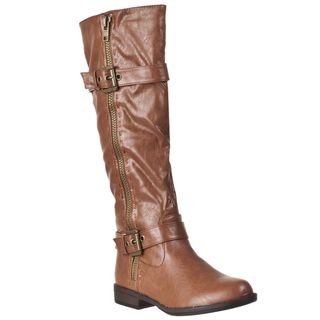 Riverberry Womens Montage Chestnut Crinkle Boots