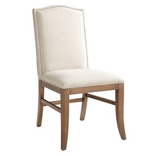 Sunpan Maison Fabric Reclaimed Leg Dining Chairs (Set of 2