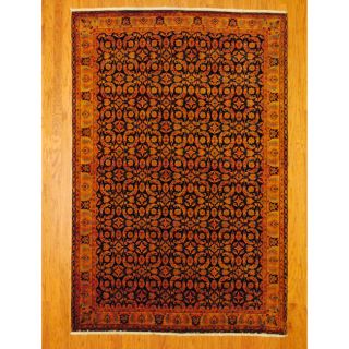 Indo Hand knotted Tabriz Navy/ Beige Wool Rug (6 x 9) Today $999.99