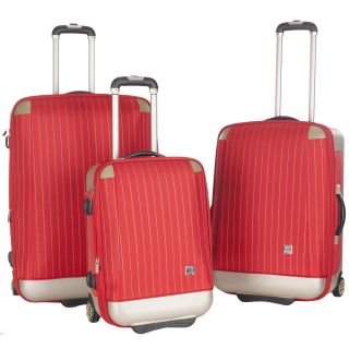 Lotus Oneonta 3 piece Red Stripe Luggage Set Today $286.99