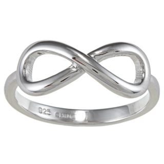 La Preciosa Sterling Silver Infinity Design High polish Ring