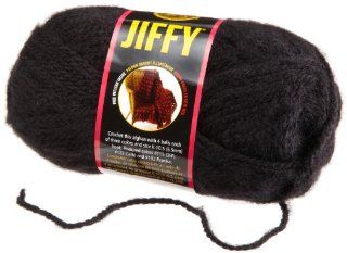 Lion Brand Yarn 450 153 Jiffy Yarn, Black: Arts, Crafts