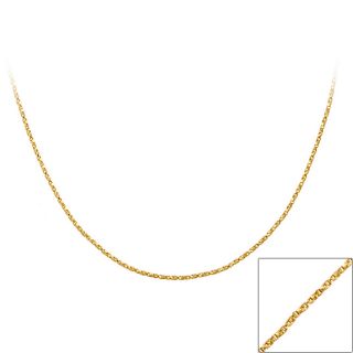 Mondevio 18k Gold over Silver 18 inch Twisted Box Chain Necklace Today