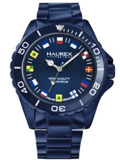 Haurex Italy Mens 7k374UBF Ink Blue Aluminum Bracelet Watch Watches