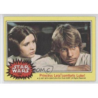 Leia comforts Luke (Trading Card) 1977 Star Wars #154 