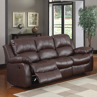 Coleford Brown Double Reclining Sofa