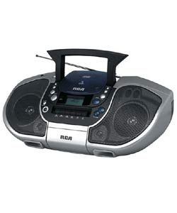 RCA RCD103 Boombox (CD and Cassette Player, AM/FM)
