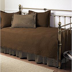 Trellis Chocolate 100 percent Cotton 5 piece Daybed Bedding Set Today