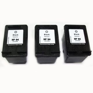 HP 94 Black Ink Cartridge (Remanufactured) (Pack of 3)