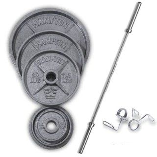 255 Pound Gray Wide Flanged Olympic Weight Set Plus 42