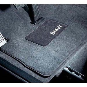 BMW Carpeted Floor Mats with BMW Lettering Heel Pad  GRAY   X5 SAV