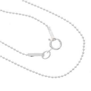 Sterling Silver 18 inch Ball Chain Necklaces (0.8 mm) (Pack of 2