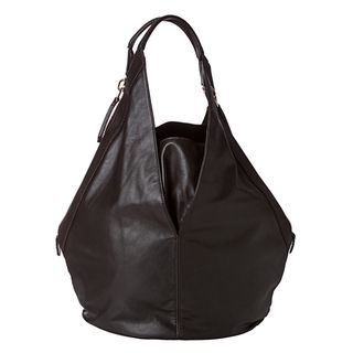Givenchy Tinhan Medium Chocolate Brown Leather Hobo Bag