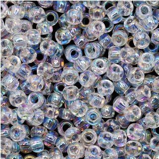 Toho Round Seed Beads 8/0 #161 Transparent Rainbow